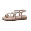 New flat toe cool slippers women's summer beach shoes trendy Korean version open-toed women's shoes