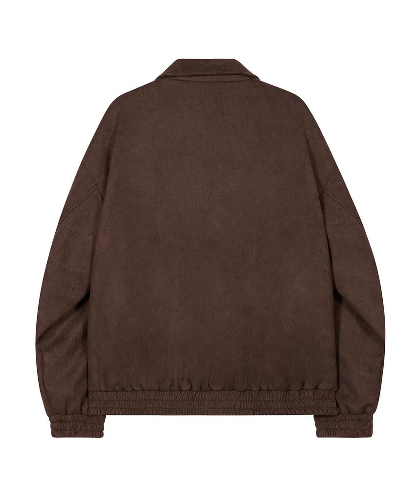 Standarderror 87-Stan009 [Renewal] Standard Blouson Suede Jacket Dark Brown