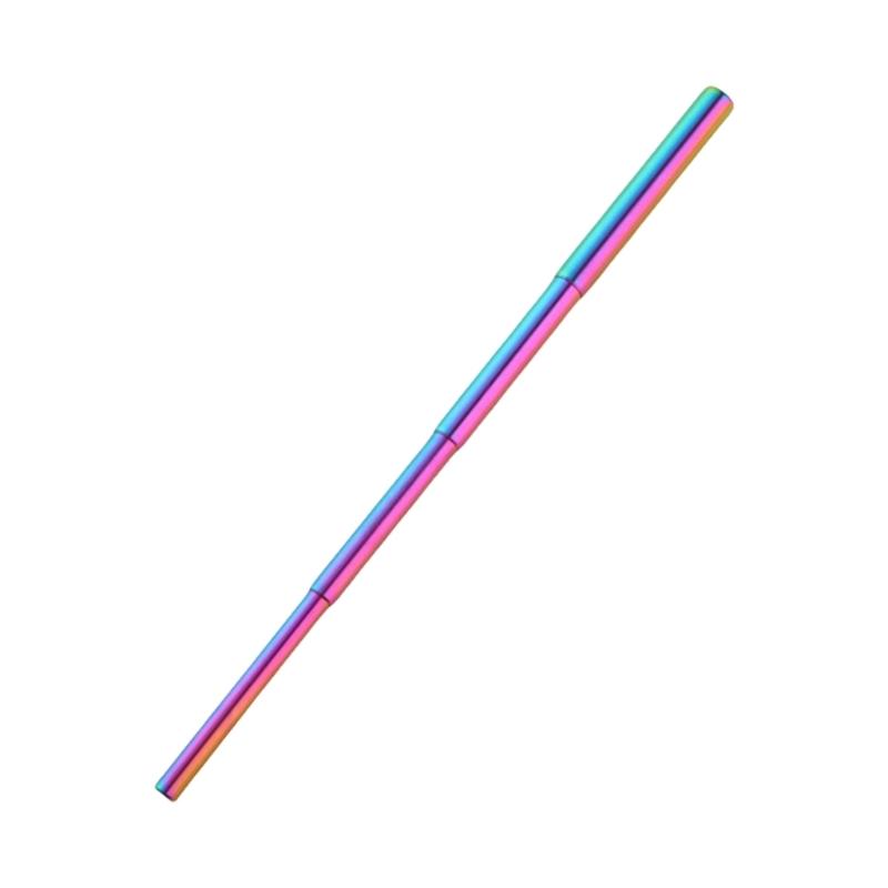 4 Stage Adjustable Length Extendable Straw Brush Stainless Steel Body Easy Storage Design Cleaning Tool For Kitchen