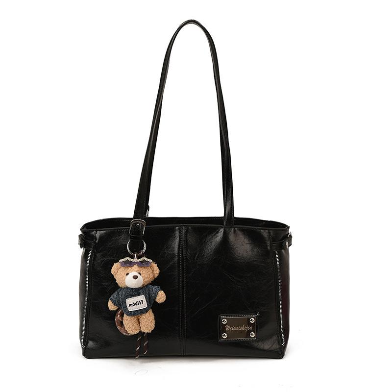 Retro Umhängetasche mit großem Fassungsvermögen Damen Herbstmode vielseitig hochwertig Unterarm-Tragetasche