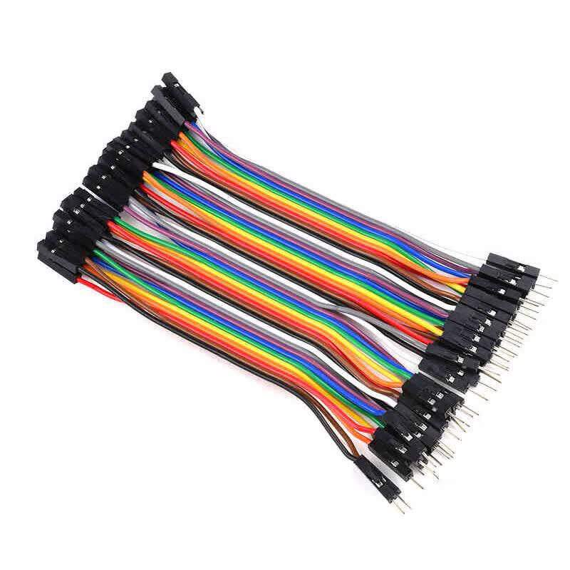 Meibaogu 40-Pin Copper Core Dupont Jumper Wire Ribbon Cable