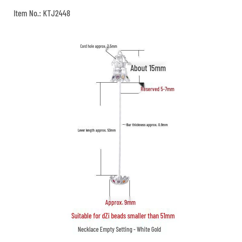 

Подвеска-держатель для бусины Дзи с тремя глазами из стерлингового серебра с универсальной застежкой