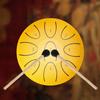 4 Inches Steel Tongue Drum 9-Note Portable Rain Drum with Drum Mallet Ethereal Drum for Yoga Musical Meditation