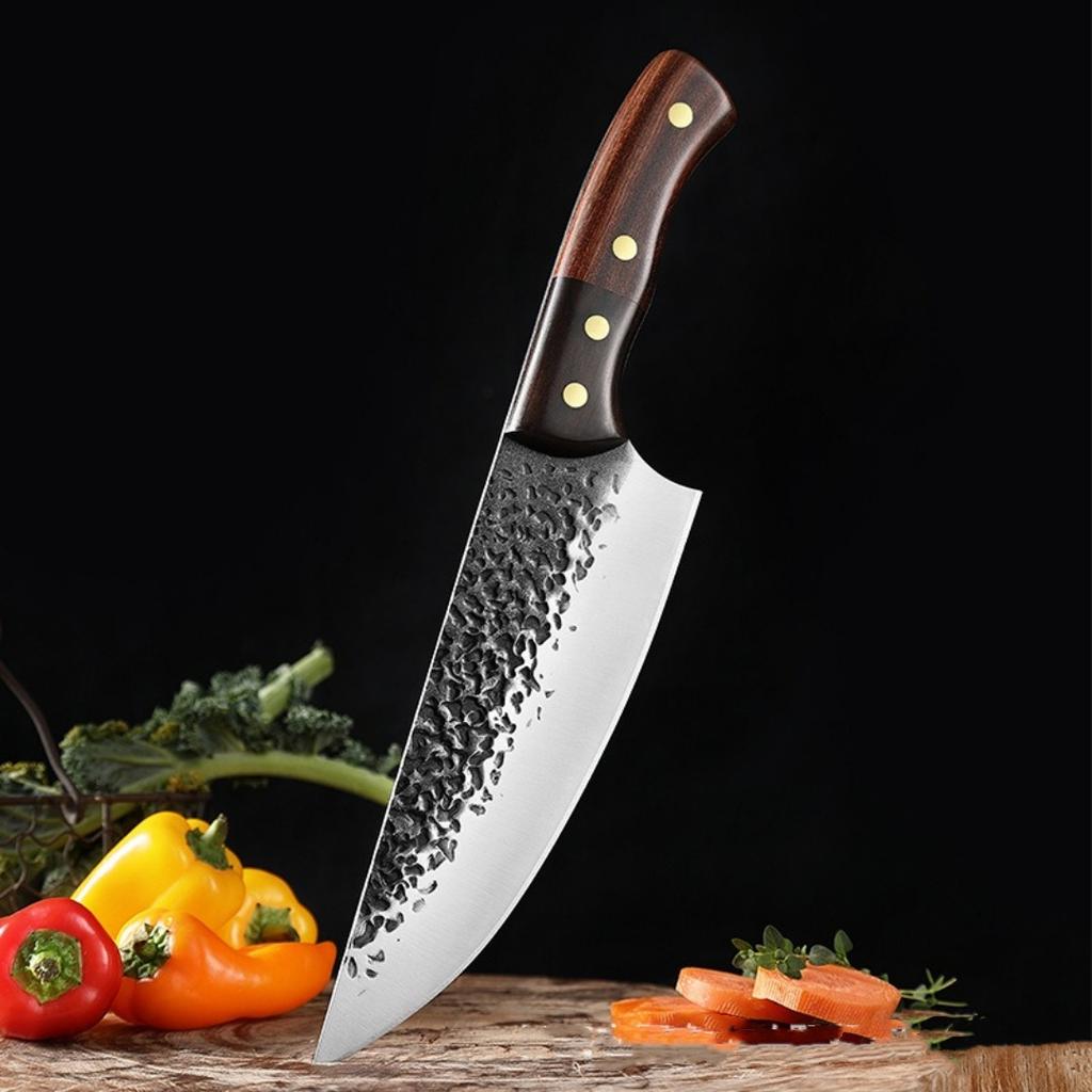 Carving Knife Chef Knife Stainless Steel Knife Two-Tone Wooden Handle Kitchen Knife Bbq Knife Handmade Professional Knife
