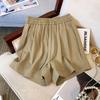 Summer Slimming Elastic Waist Wide-Leg A-Line Shorts