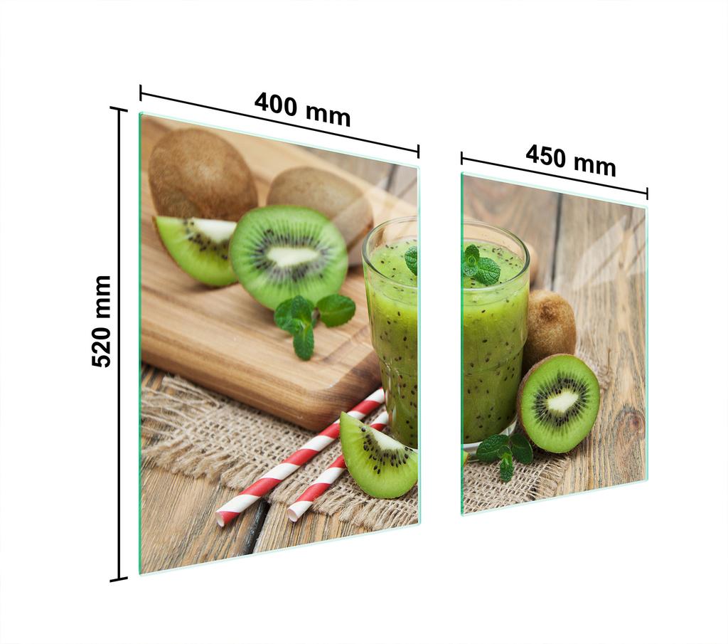 SZKLANA PŁYTA OCHRONNA NA KUCHENKĘ 85x52 KIWI