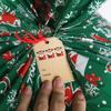 Christmas Large Drawstring Gift Bag Candy Bag 2025 Merry Christmas Decoration for Home Navidad New Year Large Cookie Packaging