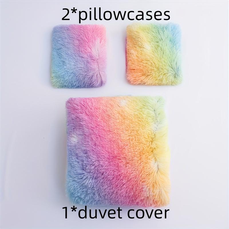 3 szt. Pluszowy Pokrowiec na Kołdrę, Wygodna Pościel Pokrowiec na Kołdrę*1+Poszewka na Poduszkę*2, Miękki i Przyjazny dla Skóry, Odpowiedni na Wszystkie Pory Roku