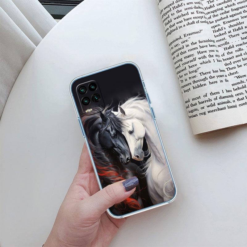 Fine Horse Transparent Phone Case for Motorola Moto Edge Plus G200 G23 E13 E15 E20 E30 G62 G71 G72 G75 G24 G15 Power