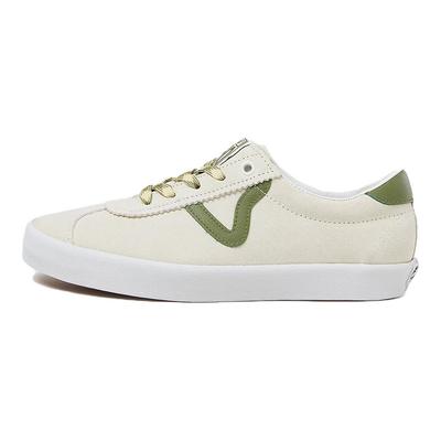 Sport Bas Confortable Semelle Fine Haut Bas Chaussures de Skate Baskets Unisexe Blanc Cassé VN000CQRCD3