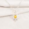 Yellow Cat's Eye 925 Sterling Silver Pendant, Handmade Gorgeous Silver Jewelry, Beautiful Cat's Eye Gemstone Jewelry For Gift