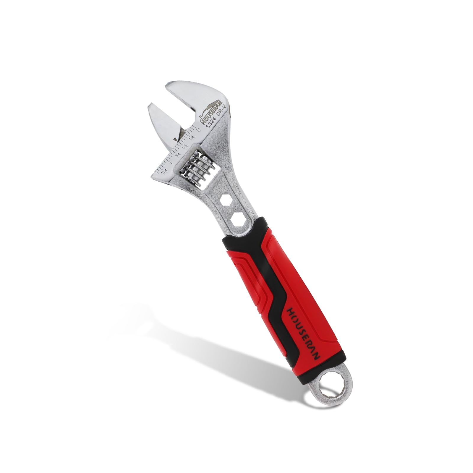 

HOUSERAN Monkey 26cm Maximum Opening Universal Hex Tools for and Construction Wrench, Spanner, 40mm, Large, Wrench, Compatible, Marked, CR-V Steel,