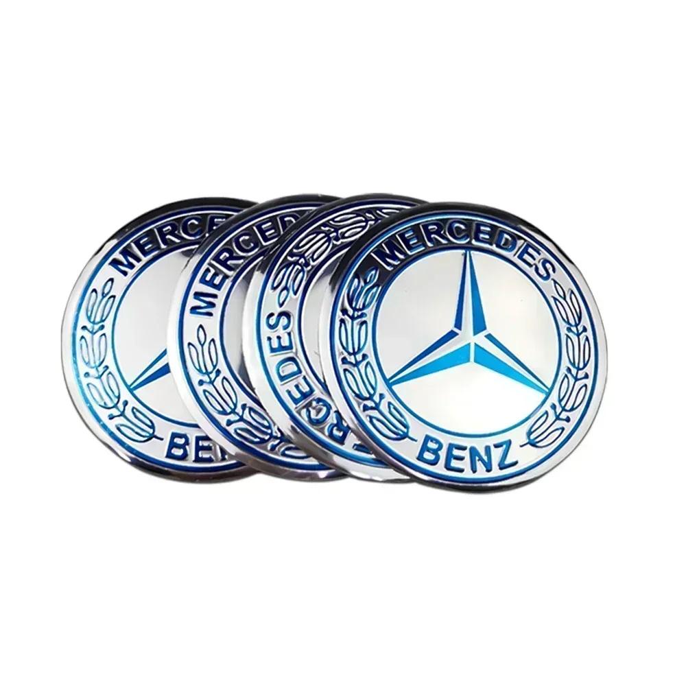 Hot Car Sticker 56mm Car Wheel Center Hub Emblem Sticker for Mercedes Benz W203 W204 W205 W209 W210 W211 W212 W176 W166 W163 W22