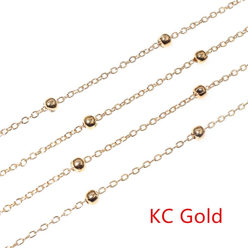 5 Meters/lot 3.5mm Ball Chains Bronze Gold Silver Color Handmade Necklace Bracelet DIY Jewelry Making Findings Accessories