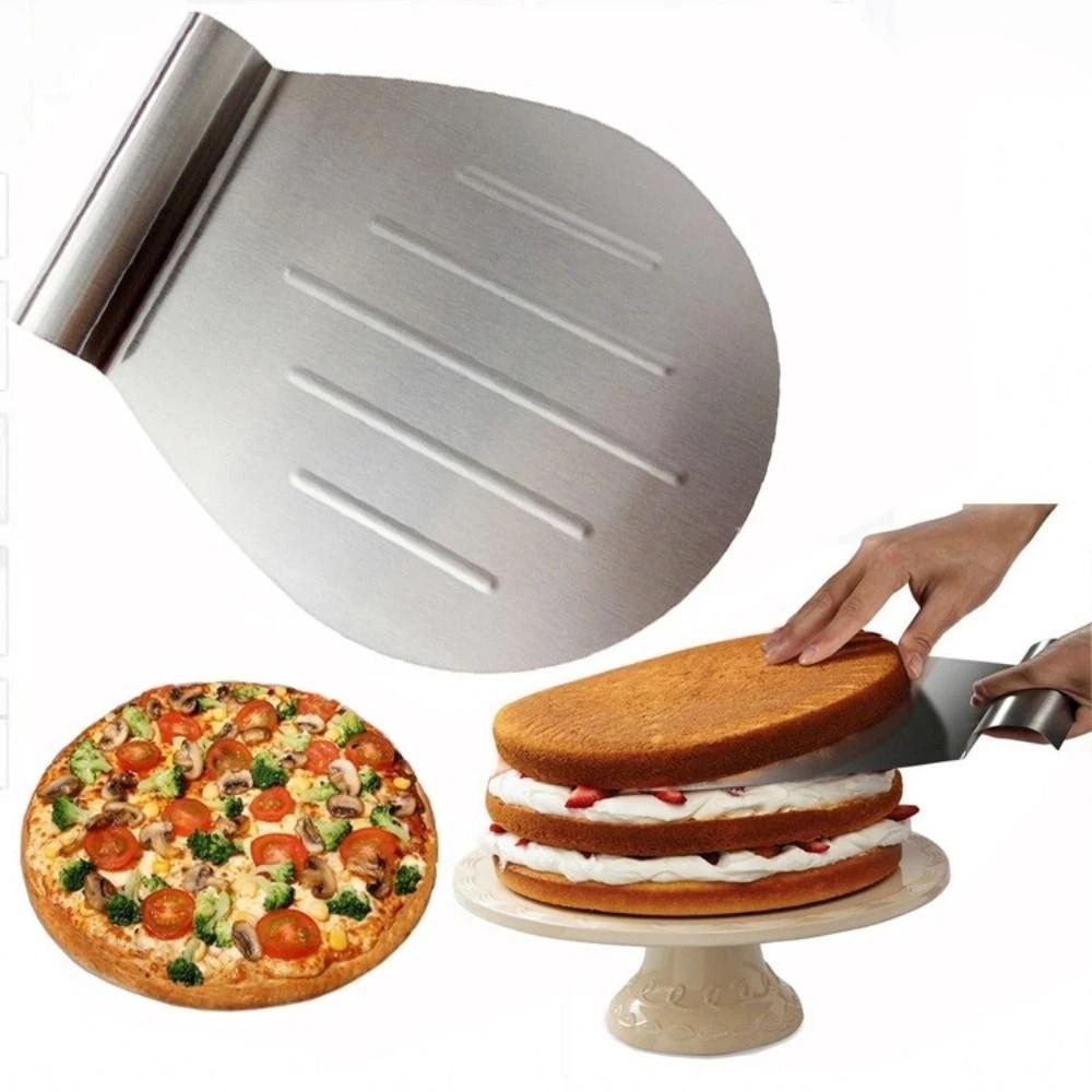 Silver Pizza Transfer Shovel Non-Slip Handle Baking Shovel Paddle  Pizza Oven Accessories