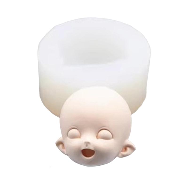 

3D Лялькове Обличчя Силіконова Форма Людське Обличчя Немовляти Форма з М якої Глини Інструменти для Прикраси Торта Форми для Шоколадних Цукерок Мила Ручна Робота