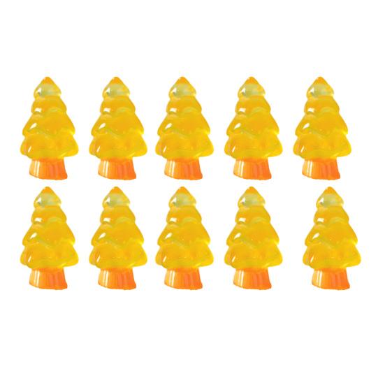 Baum Dekoration Glow In The Dark Harz Handwerk DIY Puppenhaus Schnee Garten Desktop Miniatur