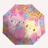 Bunnies, Flowers Automatic Open/Close Umbrella-Cute Umbrella with Cute Design, Portable 3-Fold Compact Umbrella for Men & Women, Halloween C