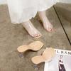 Summer Transparent High Heel Sandals With Pvc Sole For Adult Women