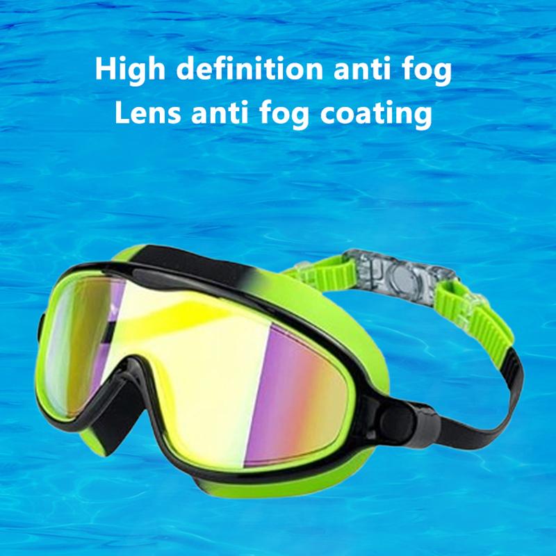 2 Pack Kids Swim Goggles For 3-15 Uv Protection Anti-Fog Pool Water Swimming Goggles For Boys Girls Youth Toddler