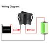 6PCS 12 Volt DC Mini Circle Toggle Switch ON Off Round Rocker Switches SPST 20mm Mini for Car Automotive RV 2 Pin Switch 120V Wired KCD1