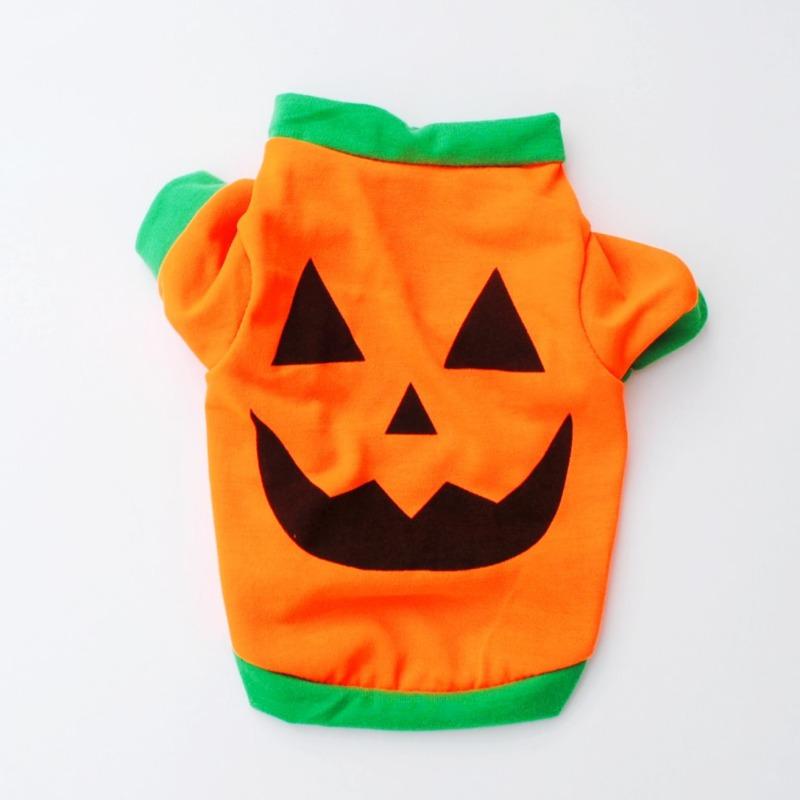 New Halloween Pet Cats Dogs Pumpkin Costume Christmas Puppy Kittens Clothes Cotton Spring Autumn Sweaters Suits Pet Products