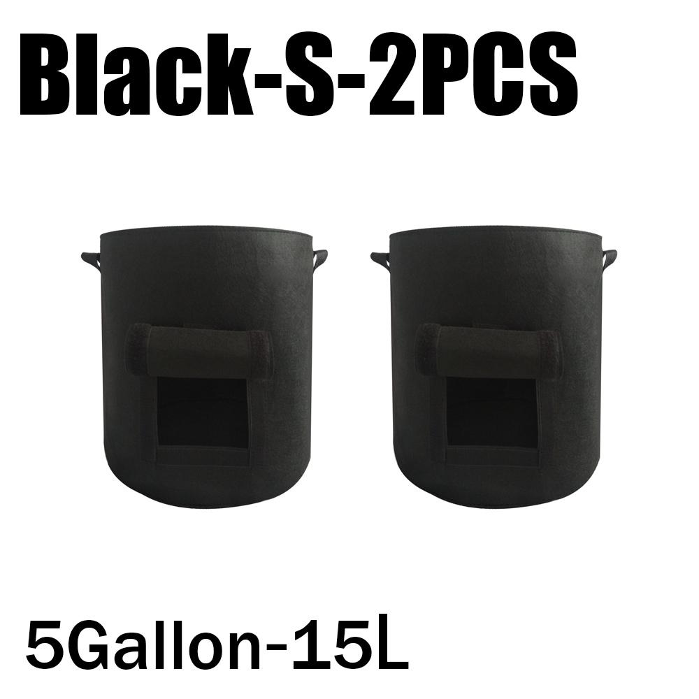 3Styles Felt Plant Grow Bags Nonwoven Fabric Garden Potato Pot Greenhouse Vegetable Growing Bags Moisturizing Vertical Tools