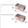 1pc Handmade Divided Compartments Fabric Storage Box Large Capacity Space-Saving Organizer for Yarn Crochet Supplies Desk Craft