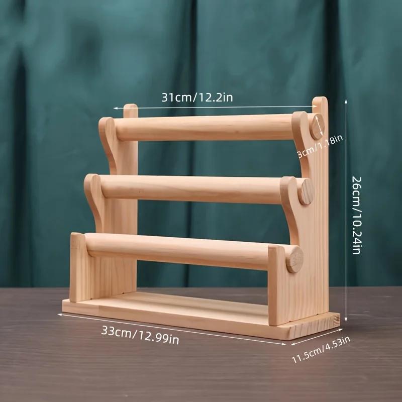 Solid wood bracelet display frame bracelet  jewelry watch frame jewelry frame hair ring head rope storage rack