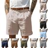 Pantaloncini Casual da Uomo Con Comode Tasche Leggere a Bottone e Pantaloncini da Spiaggia Monocromatici