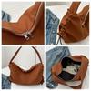 Fashion Canvas Shoulder Bags Solid Color Large Capacity Messenger Bag Totes Bag Women Female