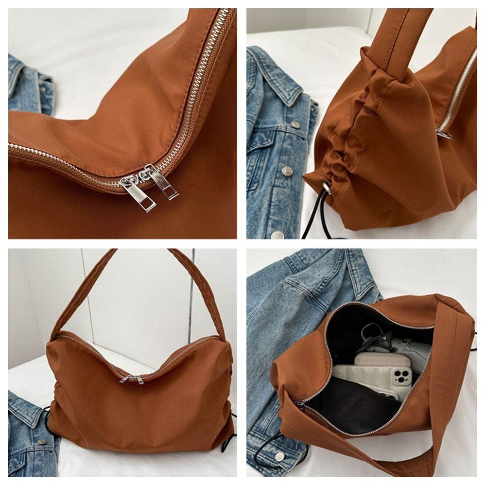 Fashion Canvas Shoulder Bags Solid Color Large Capacity Messenger Bag Totes Bag Women Female
