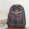 Plaid Travel Backpack Student Schoolbag Class Commuter Backpack