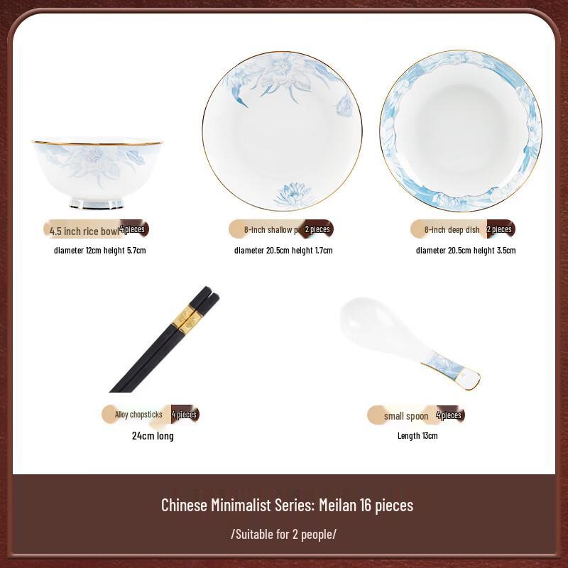 Moode Lanka Jingdezhen Ceramic Dinnerware Set