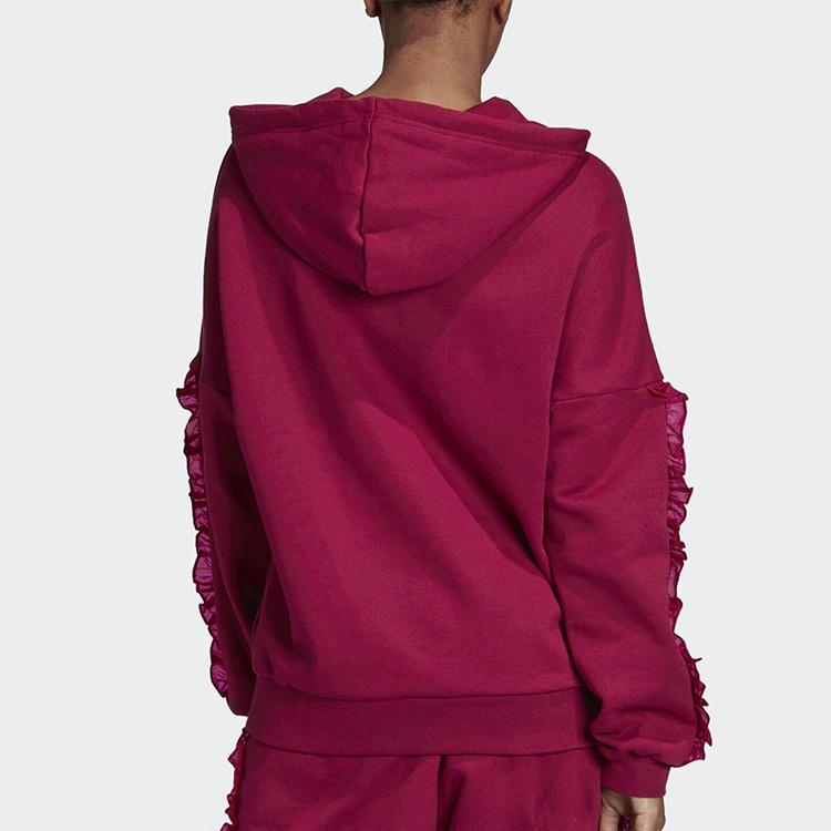 Adidas Originals Sweatshirts Women's Burgundy Hooded Moderate FU3872