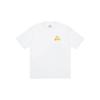 Palace Tri-Lager Bubble Triangle Logo Print Short Sleeve T-Shirt Unisex Tops White PAL-FW20-317