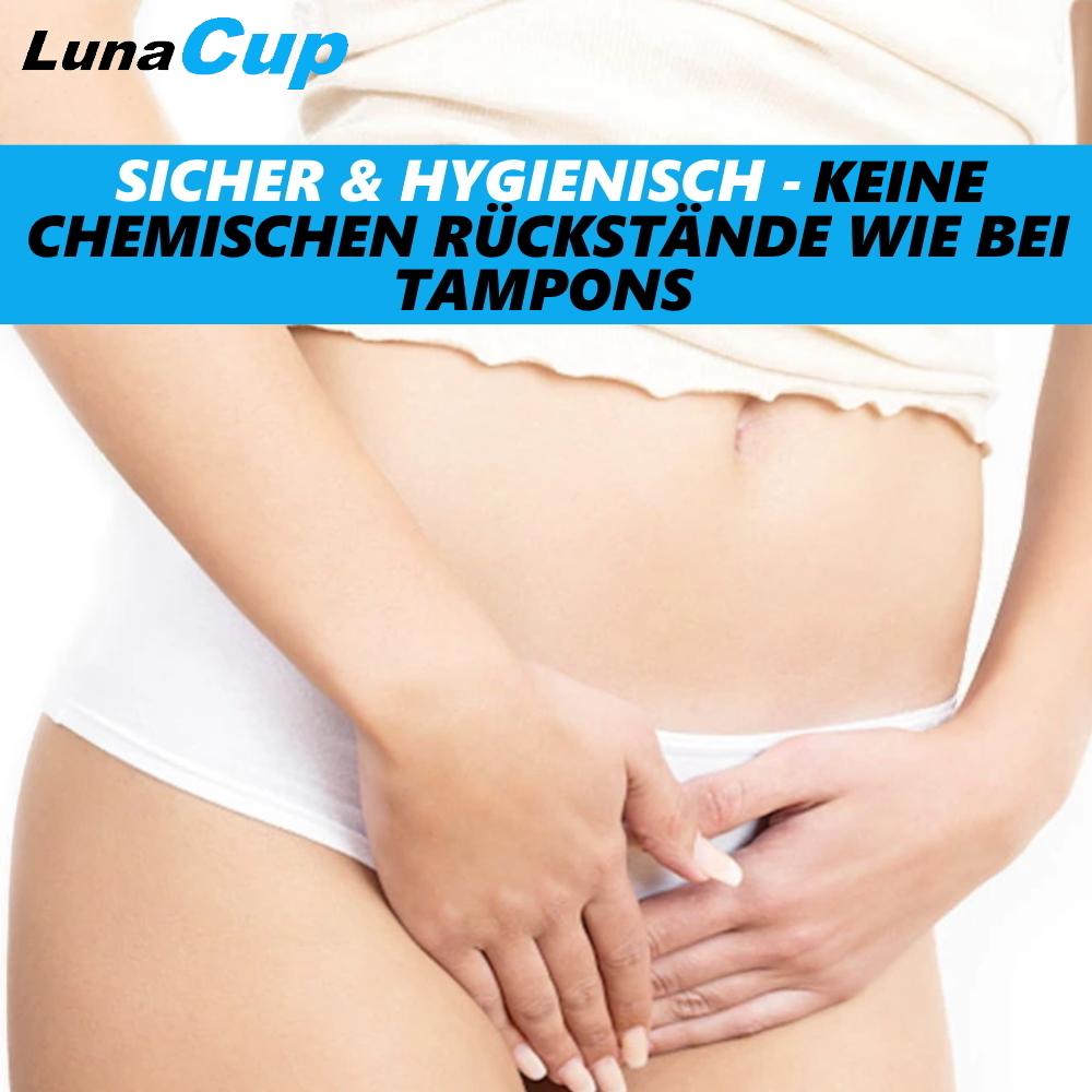 LunaCup Menstruationstasse Weiches Silikon wiederverwendbar Tampon Ersatz 2er