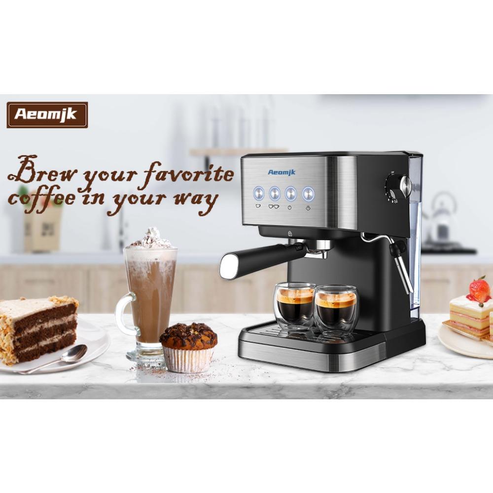 Coffee Machine Italian Semi-Automatic Espresso High Pressure Extraction Milk Foam Coffee Machine