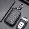 Car Keychain Cover Crocodile Pattern Men'S Keychain Leather Car Key Wallet Butler Key Storage Bag Zipper Key Bag Unisex Pouch