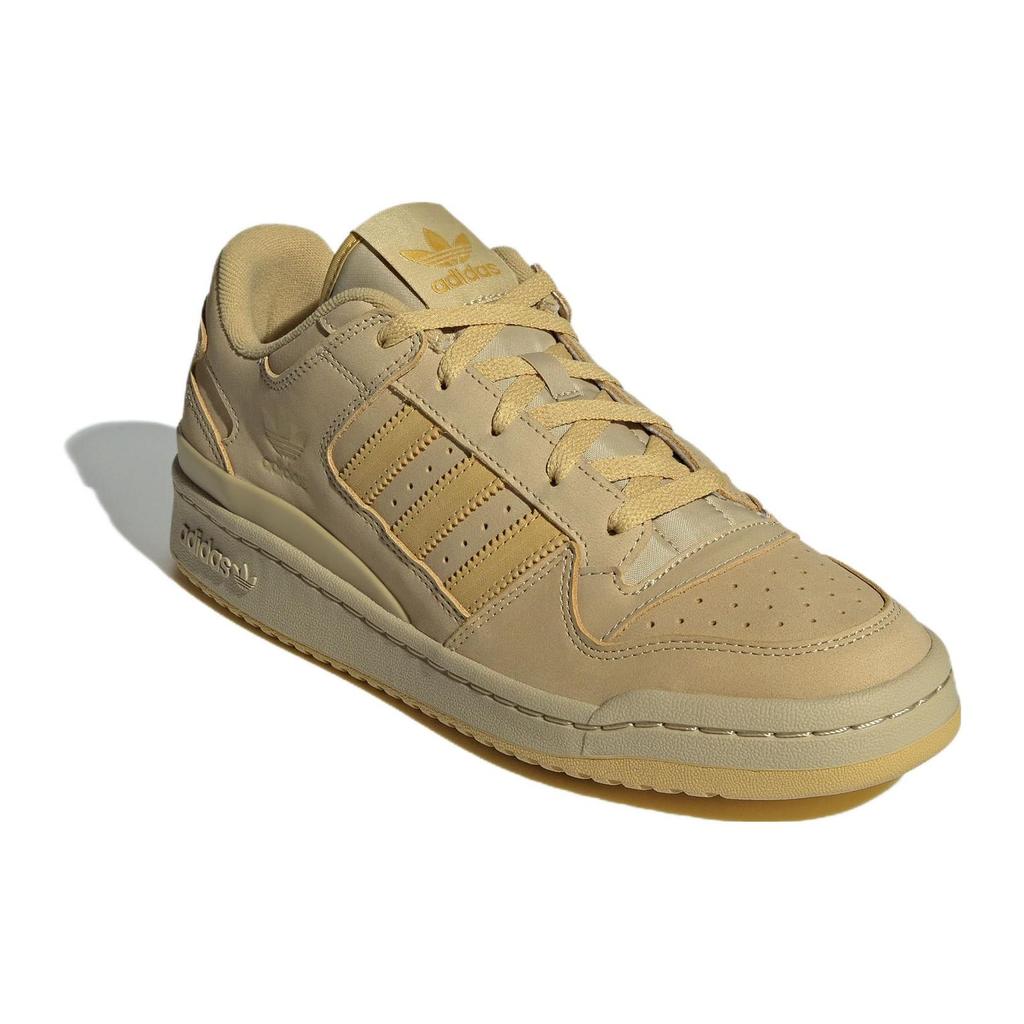 Adidas Originals Forum Lace-Up Durable Low-Top Skate Shoes Unisex Sneakers Earth-Yellow ID0991