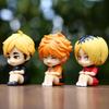 Q Version Haikyuu!! Hinata Sugawara Koushi Mini Figure Anime Periphery Kawaii Sitting Toys Desktop Car Ornaments Model Perfect Gifts