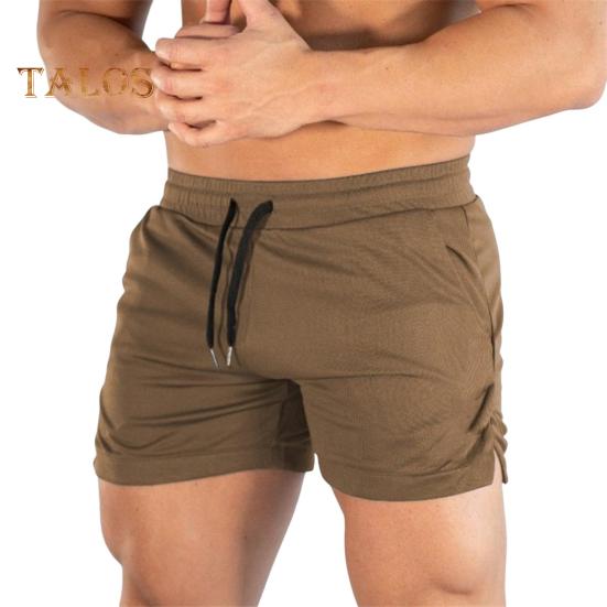 Herren Sportshorts Einfarbiges Design Normale Passform Freizeitshorts mit Kordelzug Schnelltrocknende Fitnessshorts