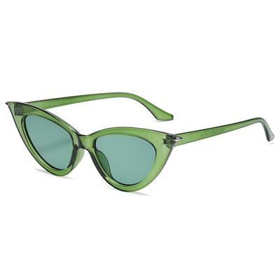 Women Cat Eye Sunglasses Small Size Brand Designer Fashion Retro Ladies Cateye Decoration Sun Glasses Female Green Shades Uv400