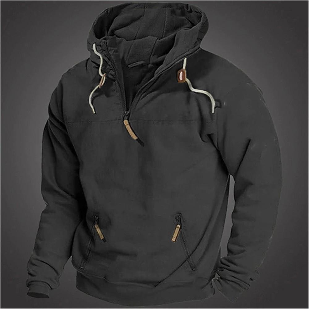 2023 Autumn/Winter Men's Hooded Sweatshirt: Youthful, Casual, and Loose-Fit Jacket