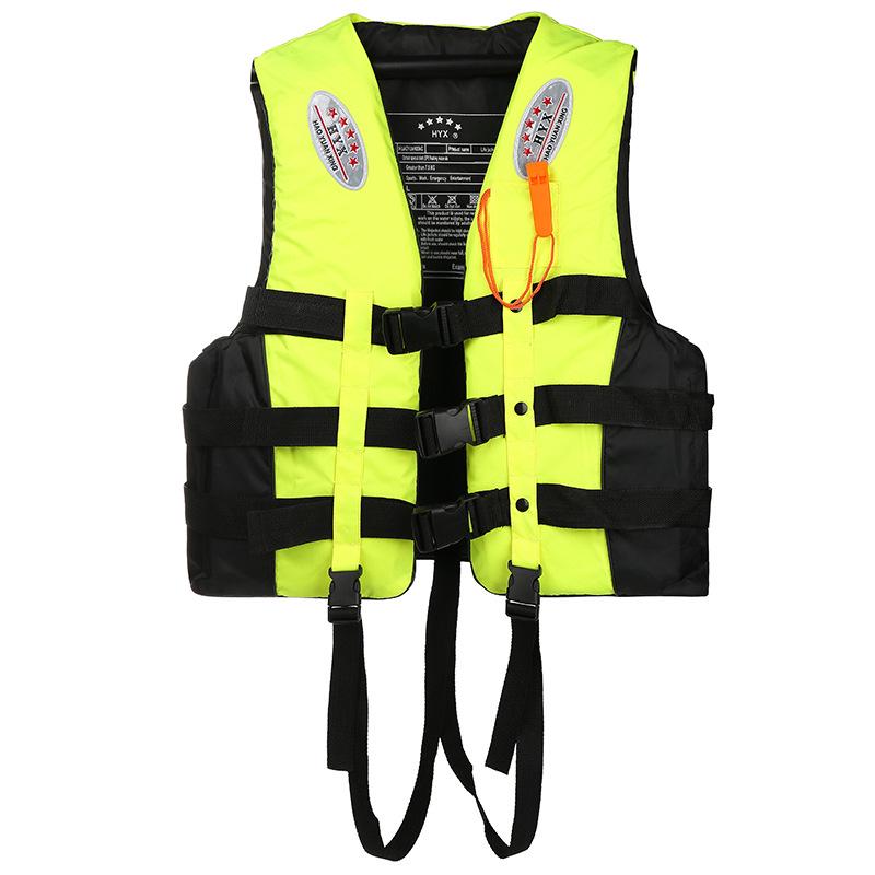 Adult High-Buoyancy Life Jacket for Fishing, Car-Mounted Portable Emergency Vest for Flood Control and Drifting, with Children's Buoyancy Option.