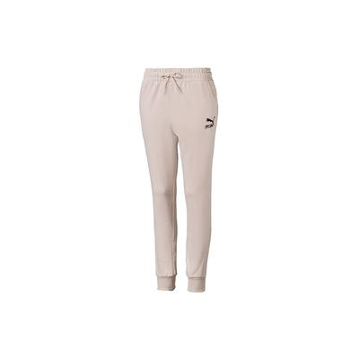 Knitted Sweatpants Women's Pink Moderate Cuffed Pants 595701-23