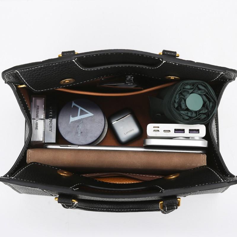 Large Stylish Tote Bag Women PU Leather Minimalist Design Soft Structured Pillow Shape With Magnetic