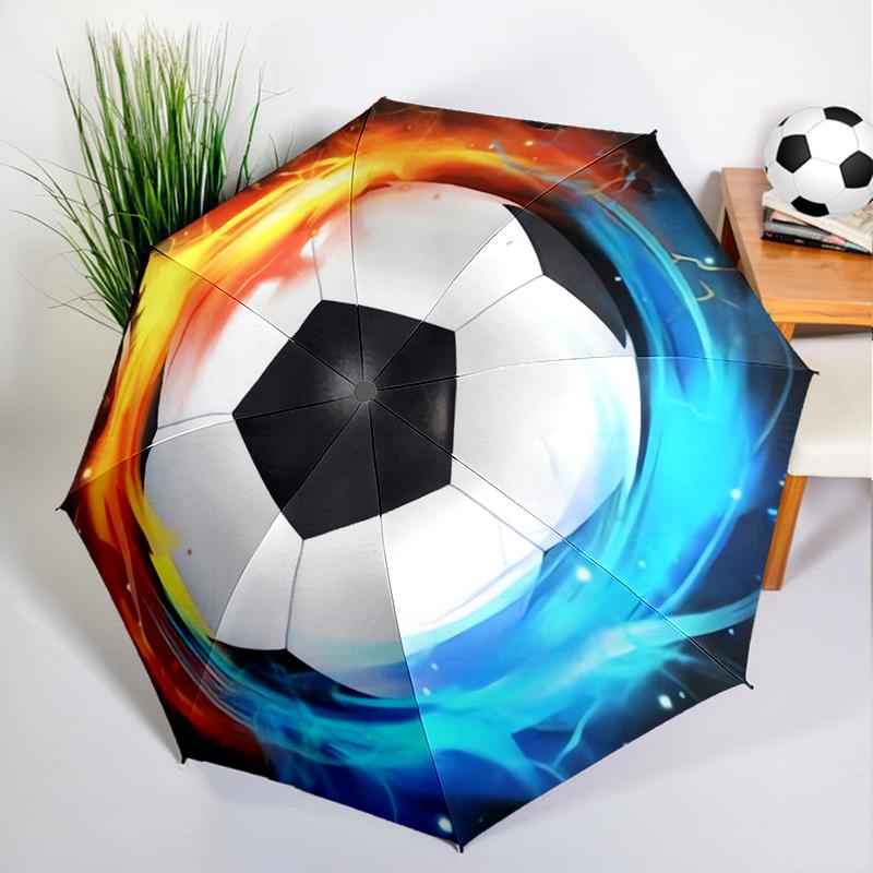 1PC Football King Umbrella Automatic Open/close, Sturdy Iron Frame & 8-Rib Struct, Umbrella for Women & Men, Christmas Gifts