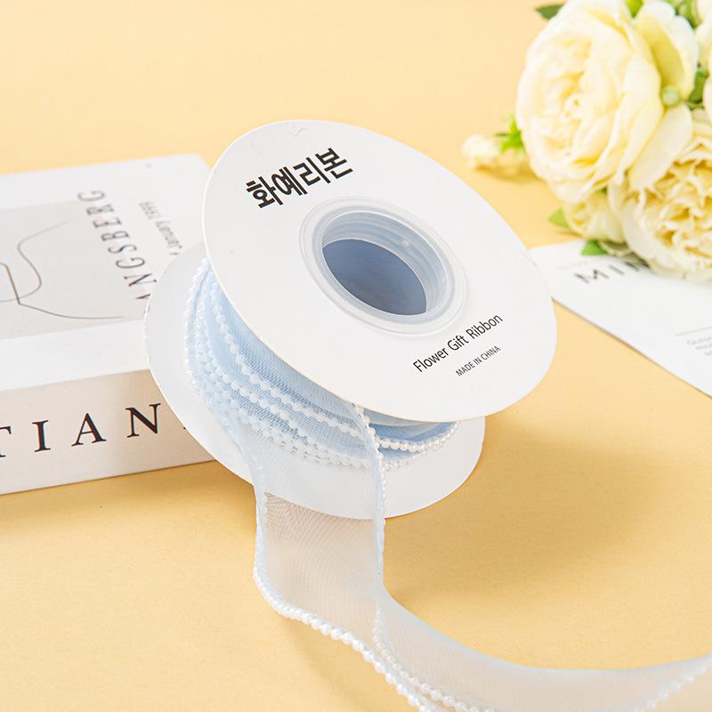 Valentine's Day Korean Fishtail Yarn Ribbon for DIY Flower Bouquets and Cake Decorations