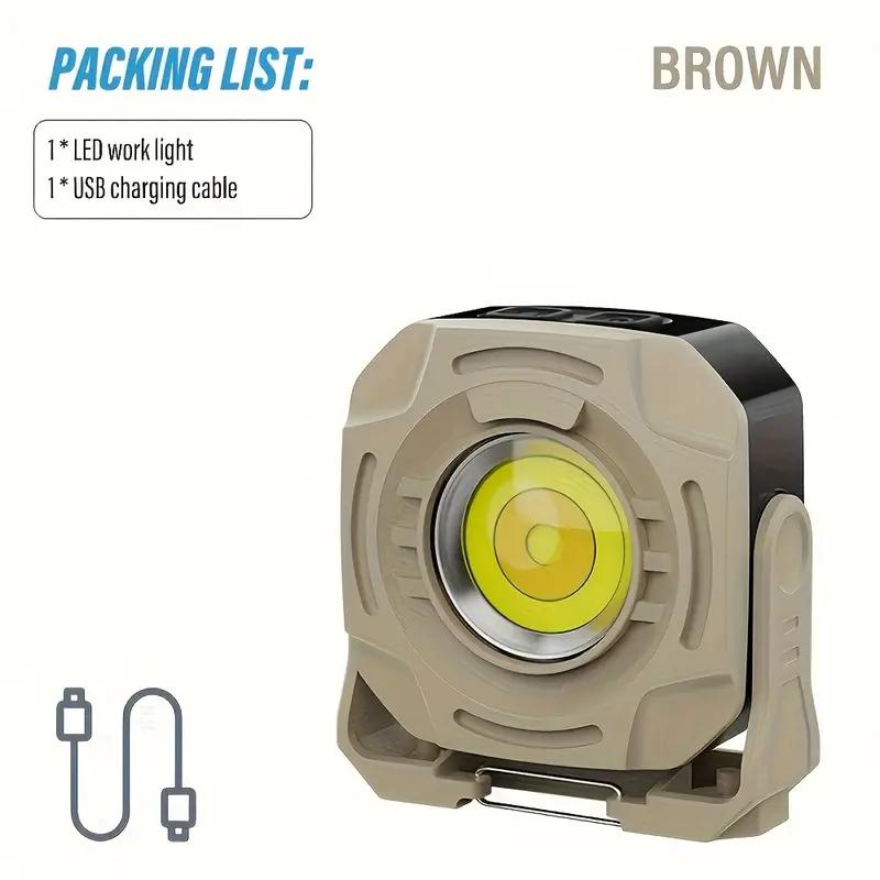 Ultra Bright Camping Light Rechargeable COB Work Lamp with Magnetic Outdoor Emergency Hiking Fishing 6 Modes Portable Lamps